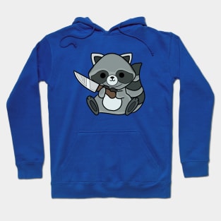 Racoon with a knife! Hoodie